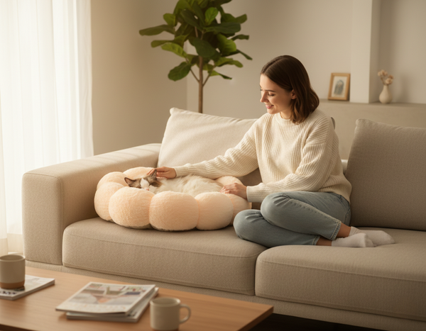 LALA™ Fluffy Bliss Donut Bed (For Cats)